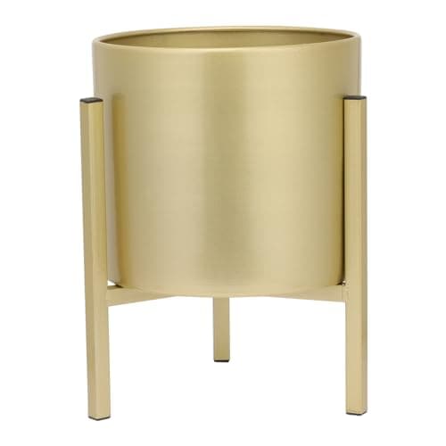 Image of Operitacx Gold Plant Stand Indoor Tall Raised Flower Pot Holder with Legs for Home Balcony Living Room Decorative Iron Planter Frame