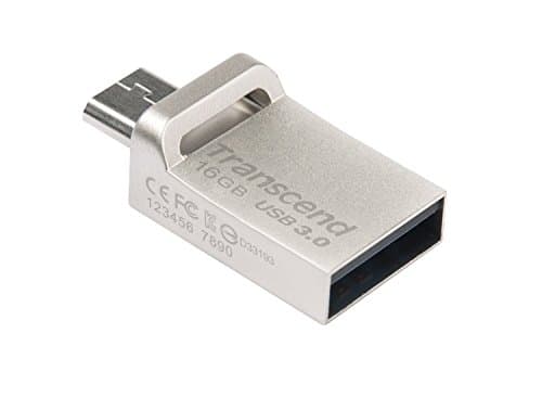 Image of Transcend JetFlash 880 16GB Flash Drive with USB 3.0 and micro-USB Dual connector