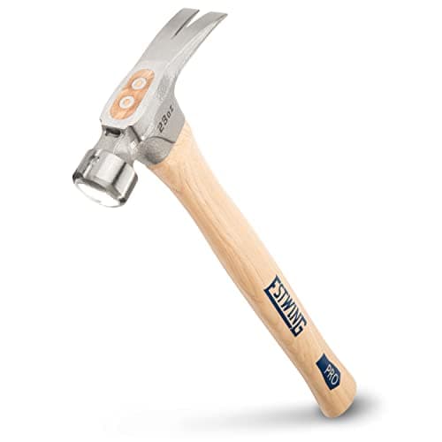 Image of ESTWING Pro California Hammer - 23 oz Rip Claw Hammer with Smooth Face & Hickory Wood Handle - MRW23LS