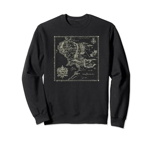 Image of The Lord of the Rings Map of Middle Earth Sweatshirt