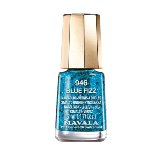 Image of Mavala Fizzy Holiday 2023 Breathable Mini Nail Polish - Blue Fizz 5ml (946)