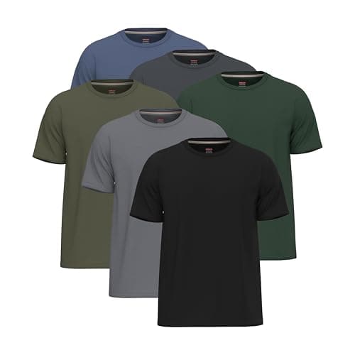 Image of SoftSpun Tshirts Men UK Round Neck t Shirt Mens Cotton T'shirt for Men's Tshirt 2 Pack Shirt Mans t-Shirts for Man