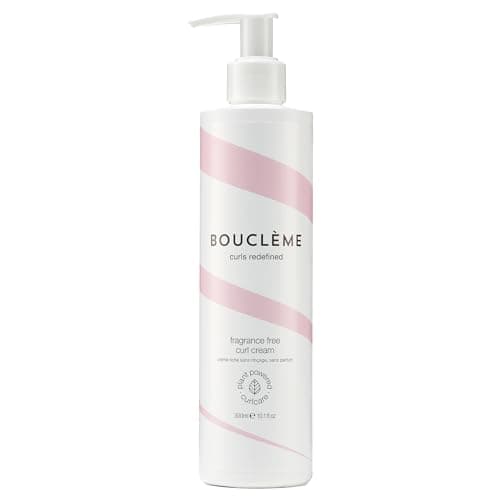 Image of Bouclème Fragrance Free Curl Cream - Defines All Curl Types - Fragrance & Frizz Free, Bouncy Wavy Hair - 96% Naturally Derived Ingredients and Vegan - 300ml
