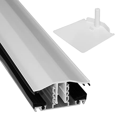 Image of White, 4m Snap Down Glazing Bar Exitex Capex 10-25mm for Timber Rafter
