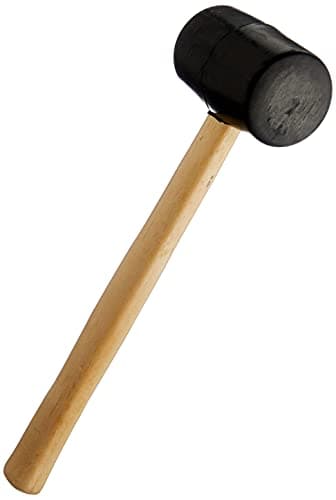 Image of Draper Rubber Mallet | 14.5oz Hand Tool |Hardwood Shaft | Heavy Duty Rubber Hammer |400g | 51095