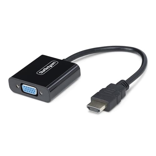 Image of StarTech.com HDMI to VGA Adapter, Active Video Converter For Laptop/Desktop, 1920x1080 (1080p), HDMI Source to VGA Monitor