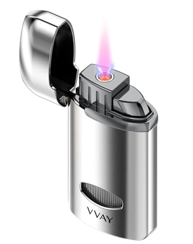 Image of VVAY Windproof Jet Flame Lighter - Gas Refillable (Gas Not Included)