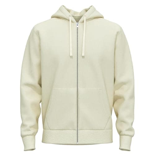 Image of SoftSpun Cotton black zip hoodie men UK Full zip hoodies mens Soft cotton zip-up hoodie men’s Premium 100% Organic Terry Cotton Plain