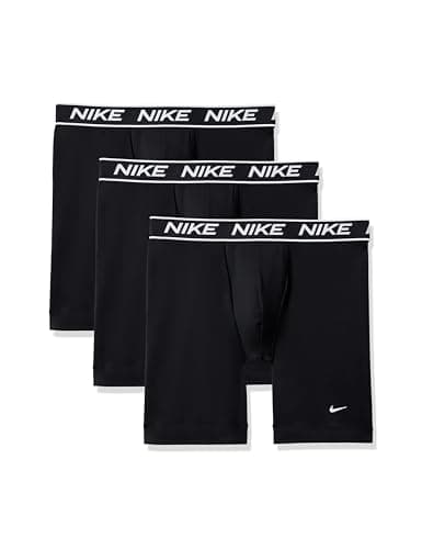 Image of Nike Men's All Day Micro Stretch Long Leg Boxer Brief Underwear (3-Pack), Black/Black/Black, L (Pack of 3)