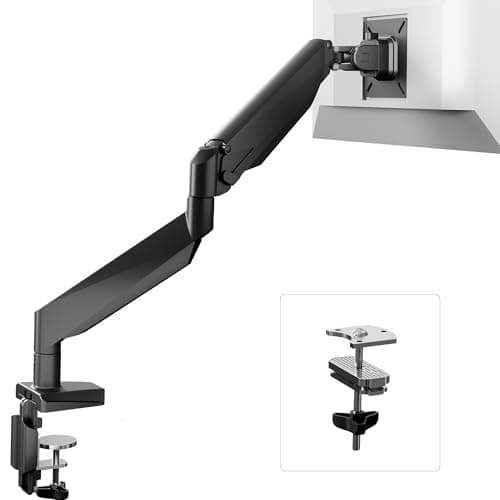 Image of FlexiSpot MA5 Monitor Arm Desk Mount for 17-39″ Screens - VESA 75/100mm Height Adjustable Desk Clamp, Tilt Swivel & 360° Rotation, Max Load 12KG