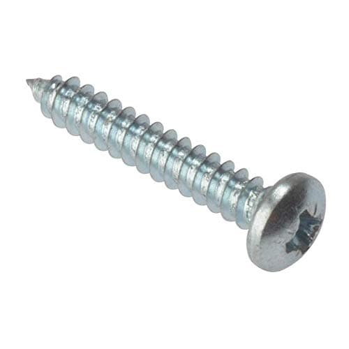 Image of Forgefix Self-Tapping Screws Pozi Compatible Pan Head, 1 1/4" x 8, Zinc Plated, Box 200