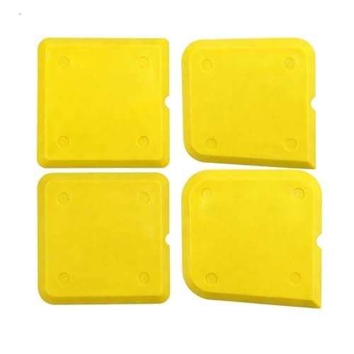 Image of 4-Piece PVC Caulking Tool Kit with Multi-Edge Smoother & Applicator - Professional Sealant/PVC Smoothing/Finishing Tool for Kitchen, Bathroom, Wall & Floor Tiles
