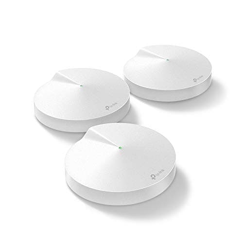 Image of TP-Link Deco M5(3-pack) AC1300Mbps Whole Home Mesh WiFi System, 2x Gigabit Ports, Duan-Band WiFi Extender Booster, Up to 5500 sq ft Coverage, Compatible with Amazon Alexa, Parental Controls