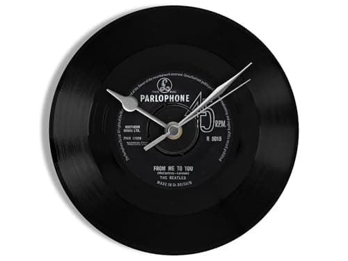 Image of The Beatles "From Me To You" 7" Vinyl Record Wall Clock UK NUMBER ONE 2 May - 19 Jun 1963