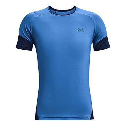 Image of Under Armour Men's HeatGear Rush 2.0 Training Shirt, Blue, 2XL, Blue, XXL