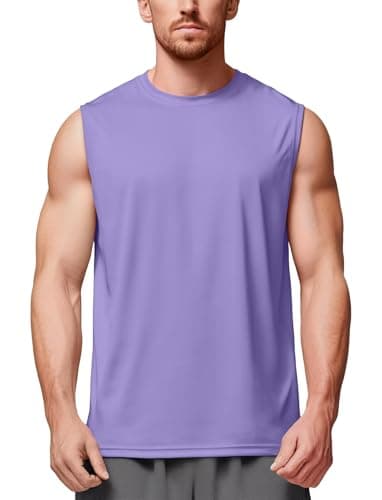Image of Zengjo Gym Vest Men Quick Dry(Purple,L)