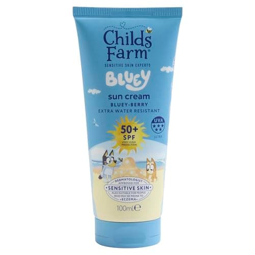 Image of Childs Farm Bluey SPF50+ Sun Cream Bluey-berry 100ml