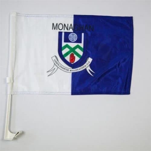 Image of Official All Ireland GAA County Monaghan mini crested car flag 12" x 16"…