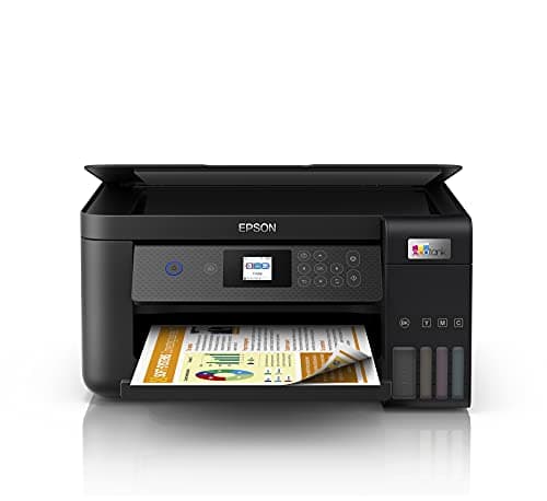 Image of Epson EcoTank ET-2851 A4 Multifunction Printer, High Capacity Refillable Tanks, 5 Bottles Included Equal to 14000pag B/N 5200pag, Color, LCD Display