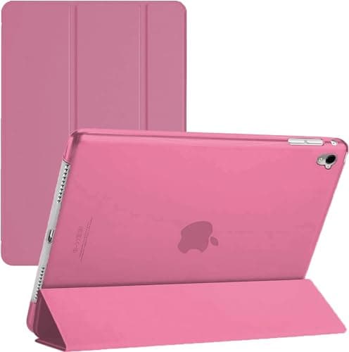 Image of Smart Case For For iPad Mini 4 (2015) / Mini 5 (2019) Models A1538, A1550, A2133, A2124, A2126 Shockproof Protective Book Case, Ultra Slim Magnetic Cover (Pink)