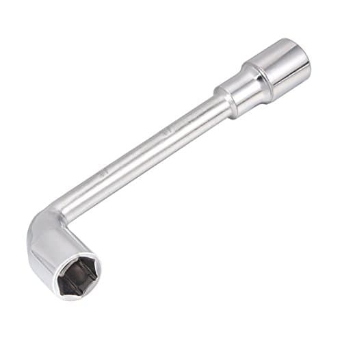 Image of sourcing map 17mm Metric L Shaped Angled Open Hex 6 Point Socket Wrench