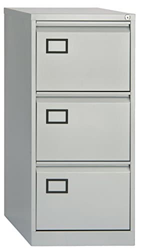 Image of Office Hippo 3-Drawer Bisley Filing Cabinet - Goose Grey