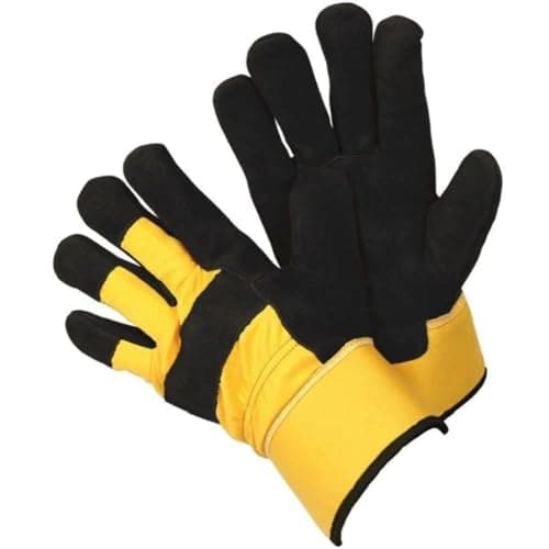 Image of Briers Thermal Rigger Gloves, Yellow/Black, Large