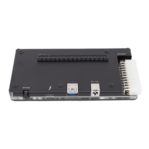 Image of Plyisty External Gpu Dock Enclosure Fit for Thunderbolt 3 4 USB 4.0, PCIE 16X Slot Mini EGPU Enclosure ATX 24Pin Connector, Graphics Card Dock
