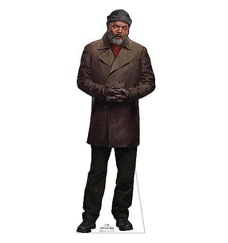 Image of Cardboard People Nick Fury Life Size Cardboard Cutout Standup - Marvel Studios Secret Invasion (TV Series) - Made in USA