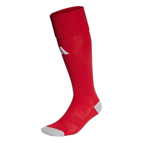 Image of adidas Unisex Kids Milano 23 Socks, Team Power Red 2 / White, 7-8 Years