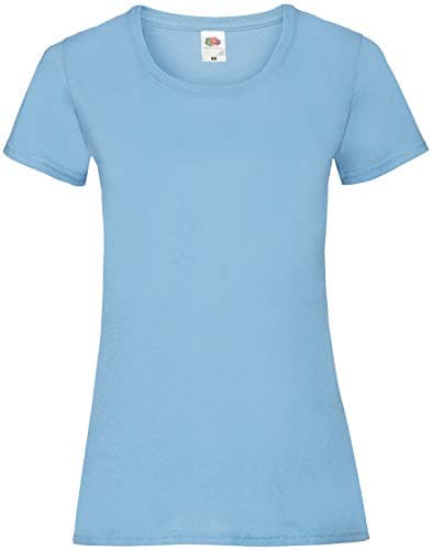 Image of Fruit of the Loom T-Shirt, women's, Sky Blue, M