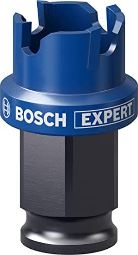 Image of Bosch 1x EXPERT Sheet Metal Hole Saw For Power Change Plus Systems (for Stainless steel sheets, Steel sheets, Ø 22 mm, Professional Accessory Rotary Drill/Drivers)