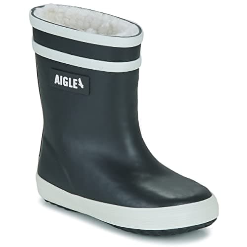 Image of Aigle Unisex Baby Flac Fur 2 Wellington Boots, navy, 23 EU