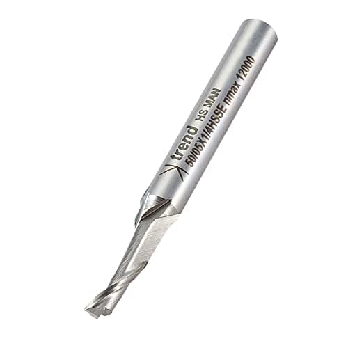 Image of Trend Professional Aluminium Cutter, 1/4 Inch Shank, 5mm Cut Diameter & 12mm Cut Length, High Speed Steel, 50/05X1/4HSSE