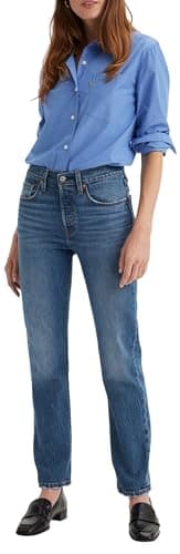 Image of Levi's Women's 501 Jeans for Women, Erin Can't Wait Stretch, 28W x 30L