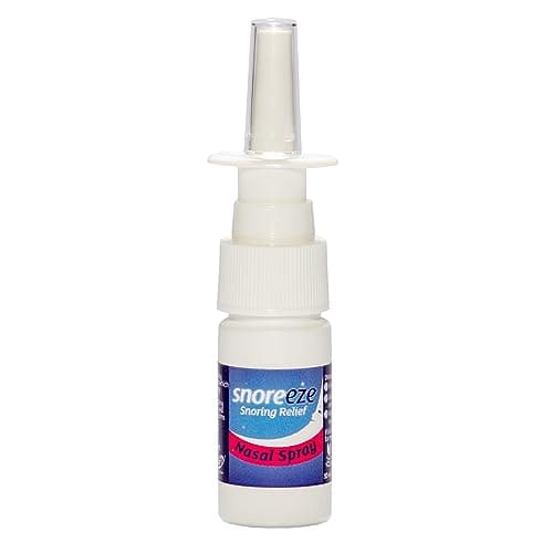 Image of Snoreeze Anti-Snoring Nasal Spray - Hydrating Spray for Blocked Nose & Nasal Congestion Relief - Use with Mobile App to Stop Snoring - 10ml, 25 Nights Use