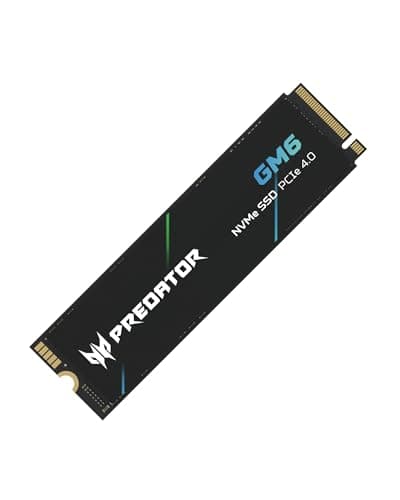 Image of Acer Predator GM6 4TB SSD, M.2 2280 PCIe Gen4x4 NVMe 2.0, Up to 7200 MB/s, HMB+SLC, Graphene Thermal Dissipation, Internal PC Solid State Drive for Laptop, Desktop and PS5