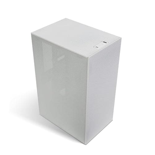 Image of SSUPD Meshroom S V2 Mini-ITX Gaming PC Case (SFF), Full Mesh Panel with PCIE 5.0 Riser Cable, Compatible ATX MB/RX9070/5090/280mm AIO, USB Type-C White