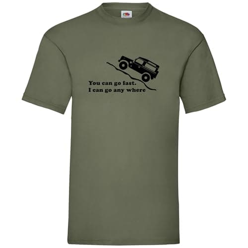 Image of Super Lemon Adventure T-Shirt - Off-Road Vehicle Graphic Tee for Outdoor Enthusiasts, 4x4 Fans, Adventurers, and Trail Seekers (UK, Alpha, L, Regular, Regular, Olive)