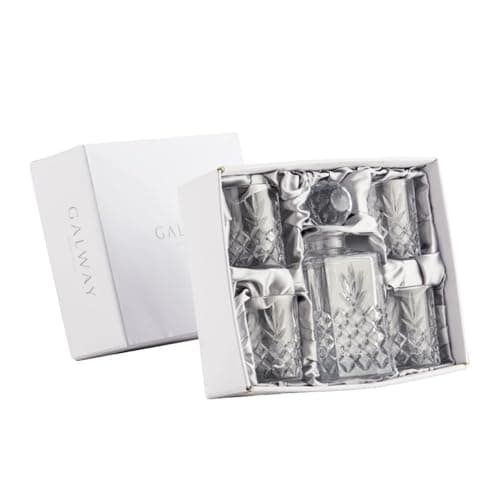 Image of Galway Crystal 35080 Renmore Decanter Set, Crystal, Transparent