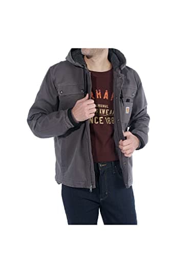 Image of Carhartt Men's Bartlett Jacket Work Utility Outerwear, Gravel, 3XL