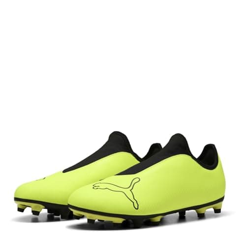 Image of Puma Mens Finesse Firm Ground Football Boots Yellow/Black 6 UK