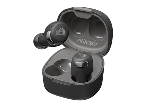 Image of JVC HA-A30T2-B True Wireless Earbuds with Noise Cancelling, Optimised Comfort and Sound Quality, App Control with Multi-Point Connection, Industry-leading Small & Light Design (Black)