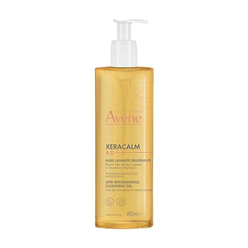 Image of Avène XeraCalm A.D Lipid-Replenishing Cleansing Oil 400ml, Cleansing Oil for Dry, Itchy Skin, Gentle Cleanser, Eczema Prone