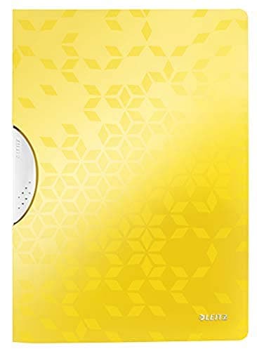 Image of Leitz A4 ColorClip File, 30 Sheet Capacity, Flexible Plastic, Yellow, WOW Range, 41850016