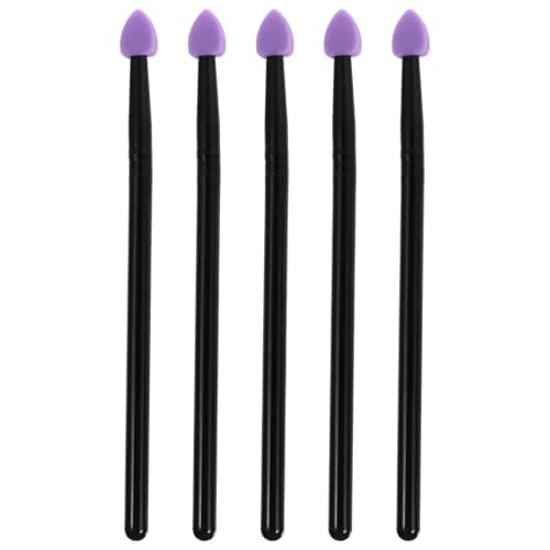 Image of 5pcs Silicone Eyeshadow Eye Shadow Applicator Silicone Makeup Brush for Eye Shadow Eyeliner Eyebrow Lip Makeup