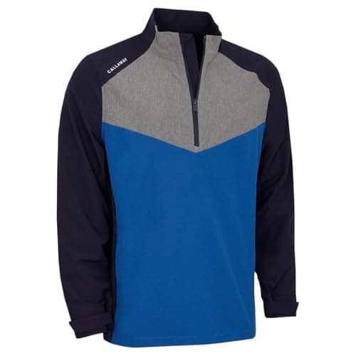Image of Callaway Golf Mens 1/2 Zip Wind Jacket Jacket - Peacoat - XL
