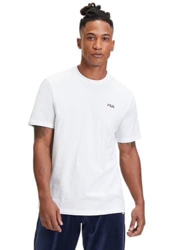 Image of FILA Men's Berloz T-Shirt, Bright White, M