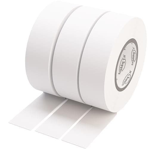 Image of JFA Supplies Strong PVC Insulation Electrical Tape - White Colours Pack of 3-19mm x 20m