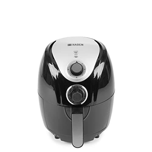 Image of Haden 2.5L Small Air Fryer - 1300W Low Wattage, Adjustable Temperature Control, Rapid Air Circulation, Non-Stick, Easy Clean, Compact Air Fryer for 1 Person, Ideal for Small Households, Black